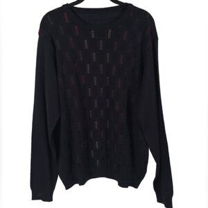 ST. CROIX WOOL Blend Luxury Crew Nk Knit Pullover‎ Sweater Craftsmanship LARGE